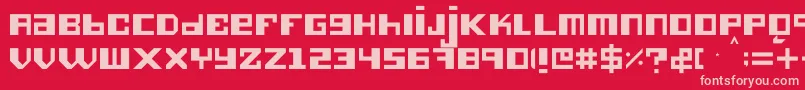Hieronimus Font – Pink Fonts on Red Background