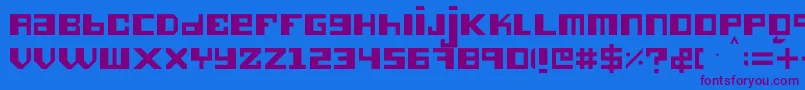 Hieronimus Font – Purple Fonts on Blue Background