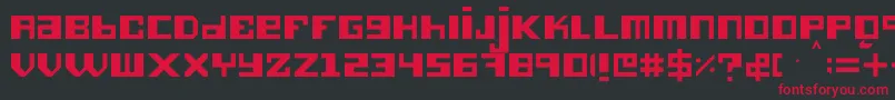 Hieronimus Font – Red Fonts on Black Background