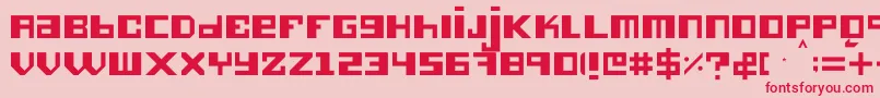 Hieronimus Font – Red Fonts on Pink Background