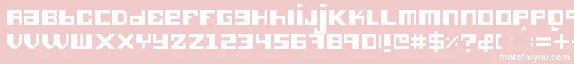 Hieronimus Font – White Fonts on Pink Background