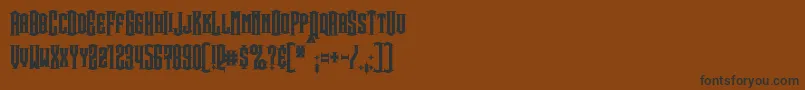 SteamwreckBold Font – Black Fonts on Brown Background