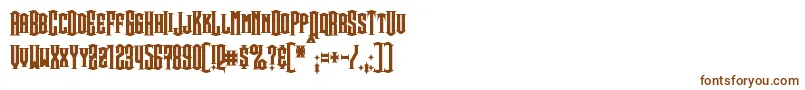 SteamwreckBold-fontti – ruskeat fontit valkoisella taustalla