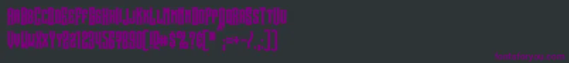 SteamwreckBold Font – Purple Fonts on Black Background