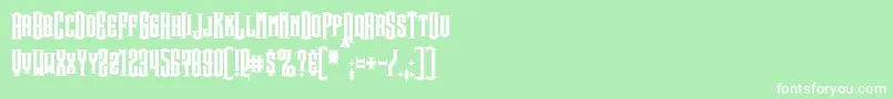 SteamwreckBold Font – White Fonts on Green Background