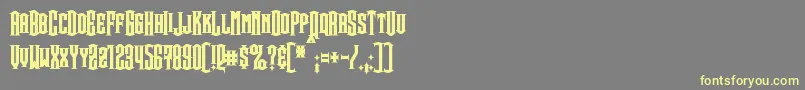 SteamwreckBold Font – Yellow Fonts on Gray Background