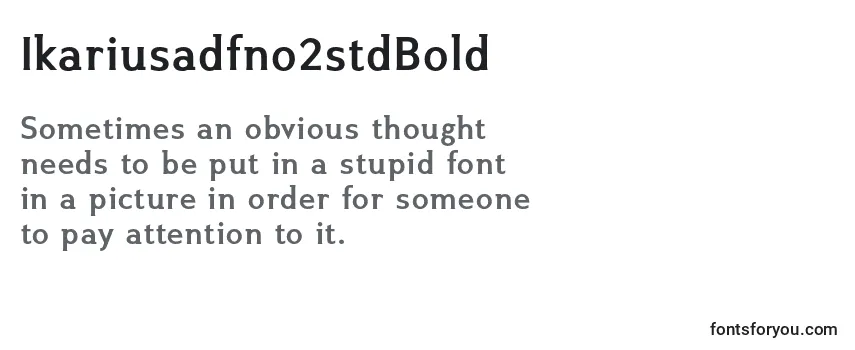 Review of the Ikariusadfno2stdBold Font