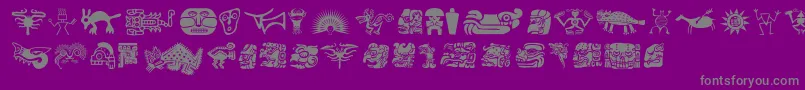 Cibola Font – Gray Fonts on Purple Background