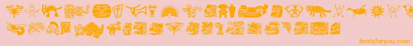 Cibola Font – Orange Fonts on Pink Background