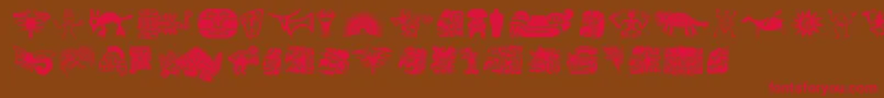 Cibola Font – Red Fonts on Brown Background