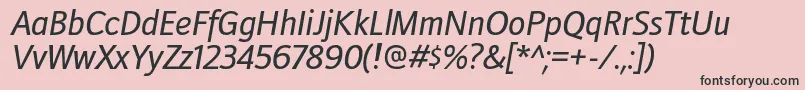 More about DoradanirgItalic Font DoradanirgItalic Font – Black Fonts on Pink Background
