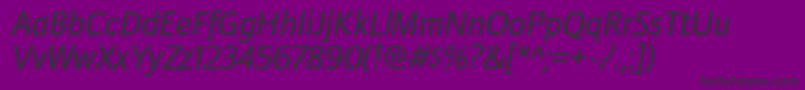 DoradanirgItalic Font – Black Fonts on Purple Background