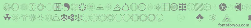 ConstructingKiai Font – Gray Fonts on Green Background