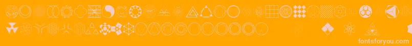 ConstructingKiai Font – Pink Fonts on Orange Background