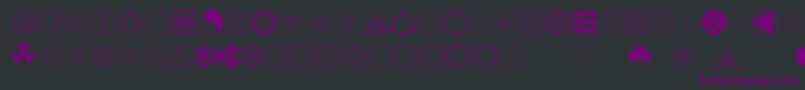 ConstructingKiai Font – Purple Fonts on Black Background