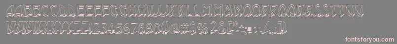 AModernootl3Dsh Font – Pink Fonts on Gray Background