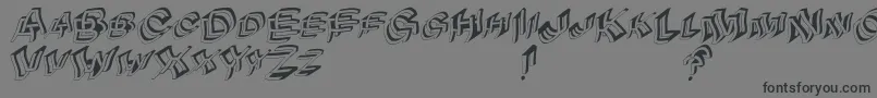 Archibetawindy Font – Black Fonts on Gray Background