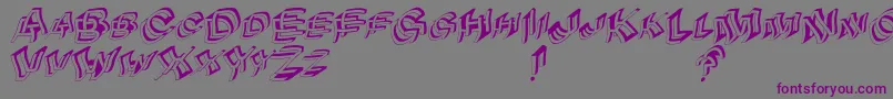 Archibetawindy-Schriftart – Violette Schriften auf grauem Hintergrund