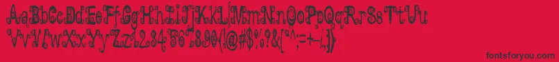fuente Lyarith ffy – Fuentes Negras Sobre Fondo Rojo