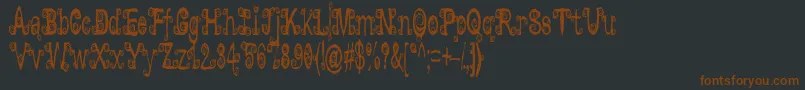 Lyarith ffy Font – Brown Fonts on Black Background