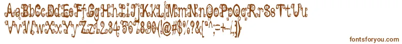Lyarith ffy Font – Brown Fonts on White Background