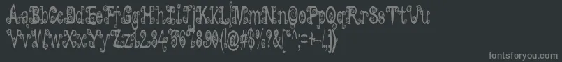 Lyarith ffy Font – Gray Fonts on Black Background