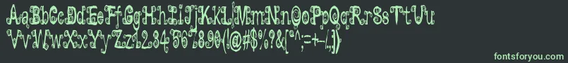 Шрифт Lyarith ffy – зелёные шрифты на чёрном фоне