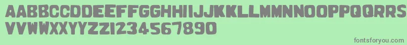ProdottoInCina Font – Gray Fonts on Green Background
