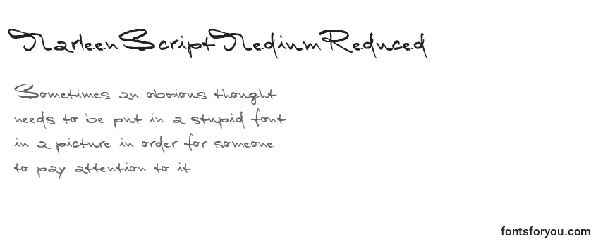 MarleenScriptMediumReduced (104720) Font