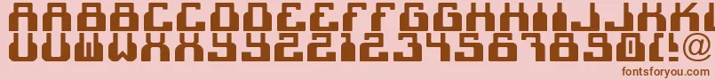 Cheek2cheekBlackByShk.Dezign Font – Brown Fonts on Pink Background