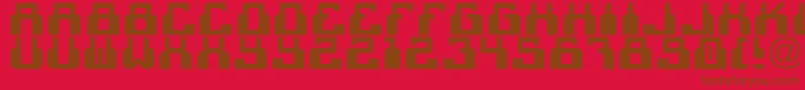 フォントCheek2cheekBlackByShk.Dezign – 赤い背景に茶色の文字