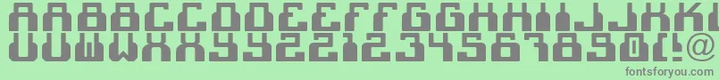 フォントCheek2cheekBlackByShk.Dezign – 緑の背景に灰色の文字