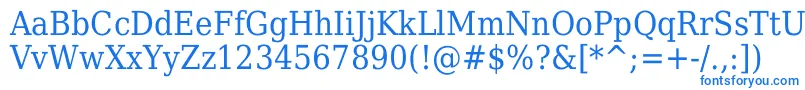 Dejavuserifcondensed Font – Blue Fonts on White Background