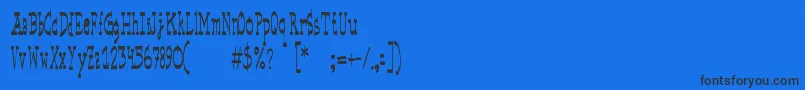 BasicspaceRegular-fontti – mustat fontit sinisellä taustalla