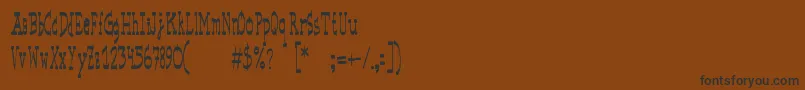 BasicspaceRegular-Schriftart – Schwarze Schriften auf braunem Hintergrund