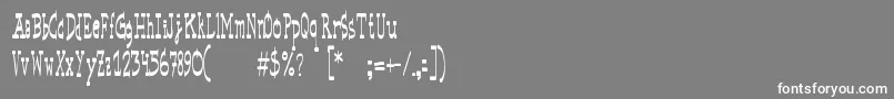 BasicspaceRegular Font – White Fonts on Gray Background