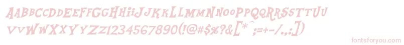 EquestriaItalic Font – Pink Fonts on White Background