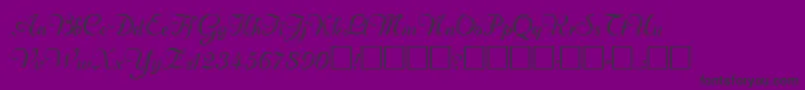 フォントRechtman – 紫の背景に黒い文字