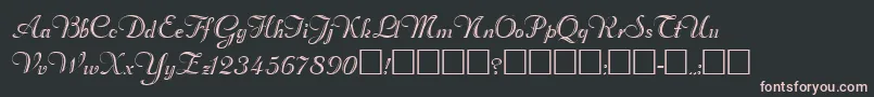 Rechtman Font – Pink Fonts on Black Background