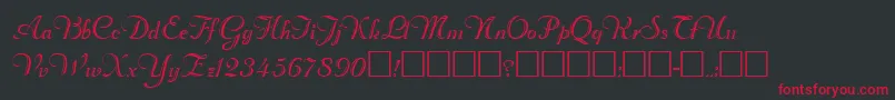 Rechtman Font – Red Fonts on Black Background