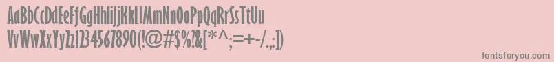 Glsnecb Font – Gray Fonts on Pink Background