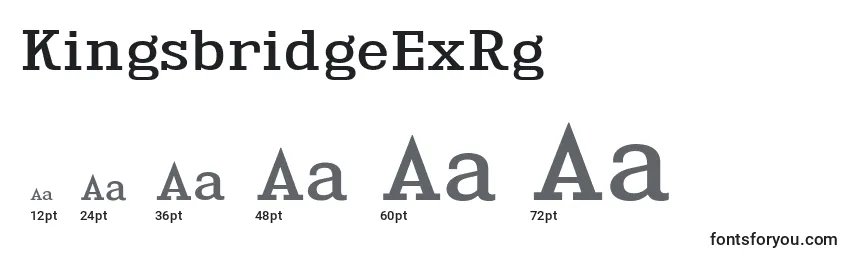 KingsbridgeExRg Font Sizes