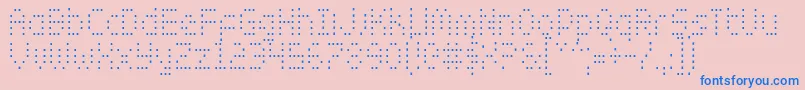 Zadocフォントについての詳細 フォントZadoc – ピンクの背景に青い文字