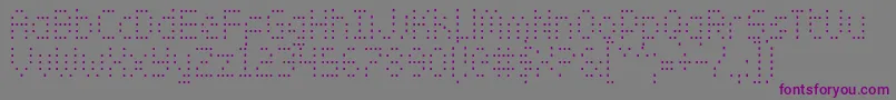 Шрифт Zadoc – фиолетовые шрифты на сером фоне