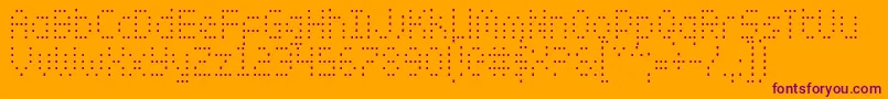 Zadoc Font – Purple Fonts on Orange Background