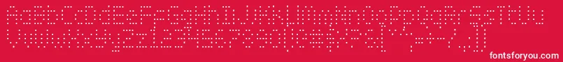 Zadoc Font – White Fonts on Red Background