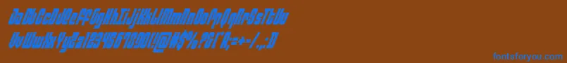 Weitere Informationen zur Philadelphiacondital-Schriftart Philadelphiacondital-Schriftart – Blaue Schriften auf braunem Hintergrund