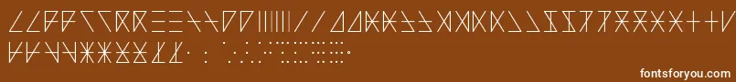 MadeonRunesRegular Font – White Fonts on Brown Background