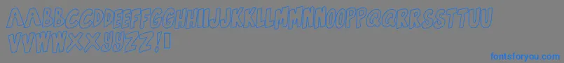 GetTheFuckUp-Schriftart – Blaue Schriften auf grauem Hintergrund