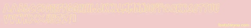 GetTheFuckUp Font – Yellow Fonts on Pink Background